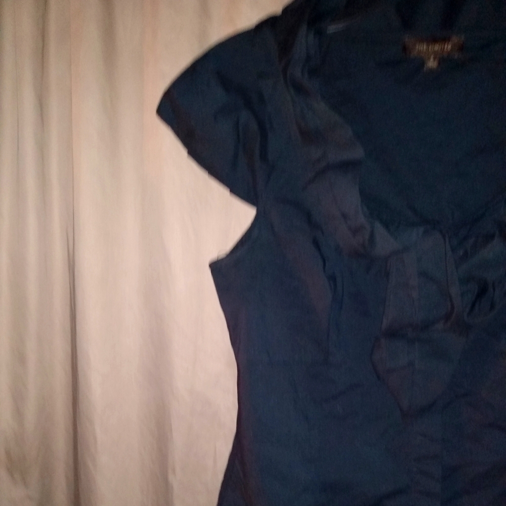 The Limited Tops | The Limited Black Ruffle Sleeve